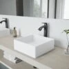 VIGO Dianthus White Matte Stone Vessel Bathroom Sink And Linus Bathroom Vessel Faucet In Antique Rubbed Bronze W/ Pop Up -Household Items Sales 71789b402d6153e564d4bc3f9b522124 1800x1800