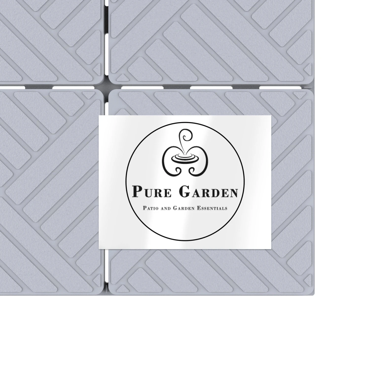 Pure Garden Patio And Deck Tiles, Polypropylene, Anti-Slip, Grey Set Of 6 10 Pure Garden Patio And Deck Tiles, Polypropylene, Anti-Slip, Grey Set Of 6 - Image 8