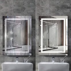 28 In. X 36 In. Frameless Single Wall Mounted Vanity Bathroom LED Mirror/Touch On/OFF Dimmer And Anti-Fog Function -Household Items Sales 752645992f031ba5ec4ee9a1204220ee 1800x1800