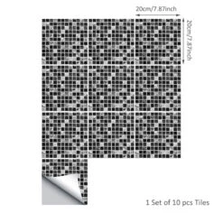 UKAP 10Pcs Mosaic Pattern Waterproof Wall Tile Stickers Peel And Stick Tile Kitchen Backsplash Wallpaper Sticker 15x15cm/20x20cm -Household Items Sales 75771b68 3c58 4845 8cc1 7899fe76d924 1.496bf68e05e325aae7e2b56f9ac041e2 1800x1800