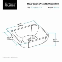 KRAUS Elavo Soft Square Ceramic Vessel Bathroom Sink In White 21 KRAUS Elavo Soft Square Ceramic Vessel Bathroom Sink In White -Household Items Sales 7582163231e02cfd0f49e28fa1d5b931 1800x1800