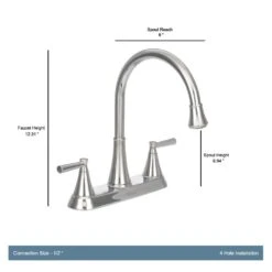 Cantara High-Arc 2-Handle Standard Kitchen Faucet With Side Sprayer In Polished Chrome 12 Cantara High-Arc 2-Handle Standard Kitchen Faucet With Side Sprayer In Polished Chrome -Household Items Sales 77fdb1a8f301a41f8985d954b7be0529 1800x1800