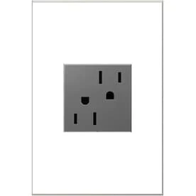 Legrand Adorne Magnesium 15-Amp Square Tamper Resistant Residential Outlet 3 Legrand Adorne Magnesium 15-Amp Square Tamper Resistant Residential Outlet
