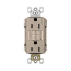 Legrand Radiant Nickel 15-Amp Decorator Tamper Resistant GFCI Residential/Commercial Outlet