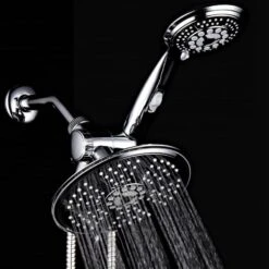 HotelSpa Chrome 38-Spray Rain Dual Shower Head 2.5-GPM (9.5-LPM)