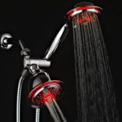 HotelSpa Chrome 24-Spray Dual Shower Head 2.5-GPM (9.5-LPM) 13 HotelSpa Chrome 24-Spray Dual Shower Head 2.5-GPM (9.5-LPM) -Household Items Sales 786696014889 04653565 1800x1800