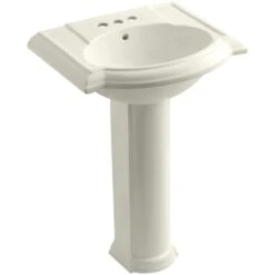 KOHLER Devonshire Vitreous China Pedestal Combo Bathroom Sink In White With Overflow Drain -Household Items Sales 7a04b980ebc056464538bd32e1d5fccf 1800x1800