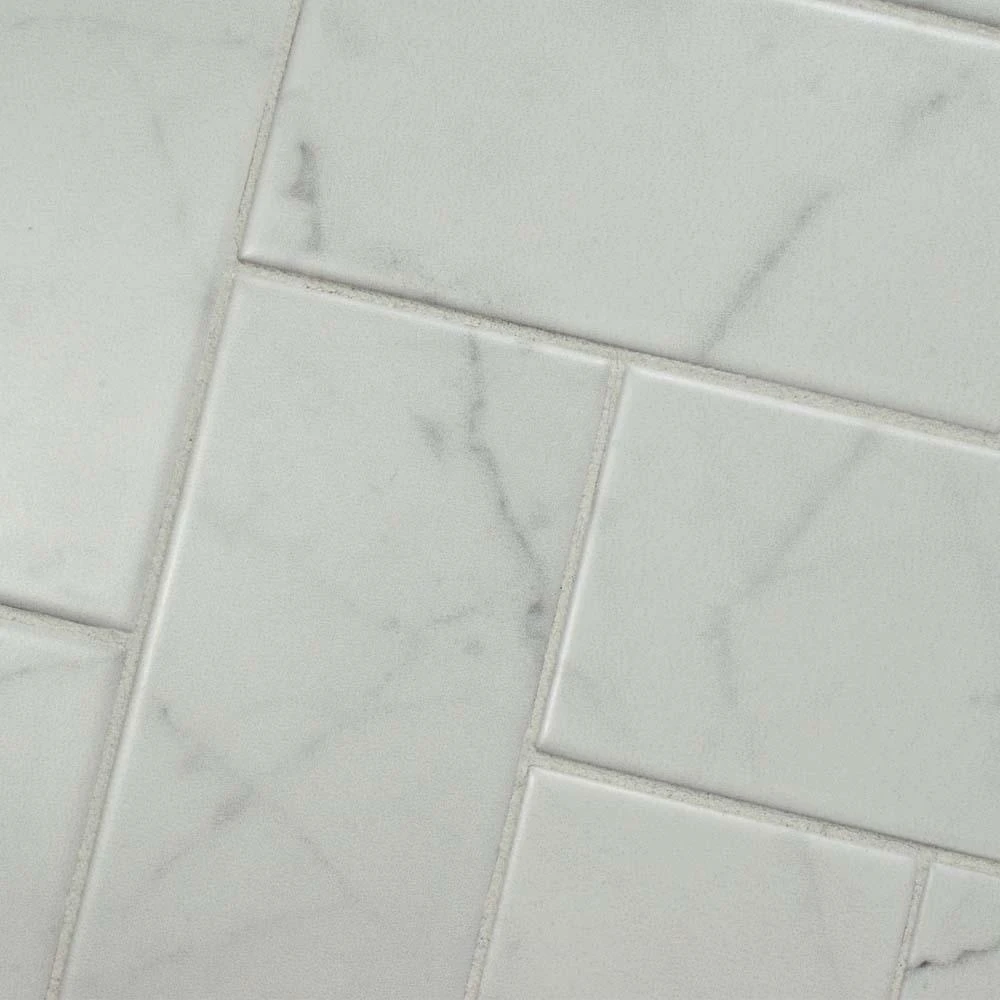 Merola Tile Classico Carrara Matte 3 In. X 6 In. Ceramic Wall Subway Tile (6.03 Sq. Ft. / Case) 7 Merola Tile Classico Carrara Matte 3 In. X 6 In. Ceramic Wall Subway Tile (6.03 Sq. Ft. / Case) - Image 5