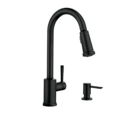 Indi Single-Handle Pull-Down Sprayer Kitchen Faucet With Reflex And Power Clean In Matte Black -Household Items Sales 7db30d8e658deea28a03bdcabbadb4d3 1800x1800