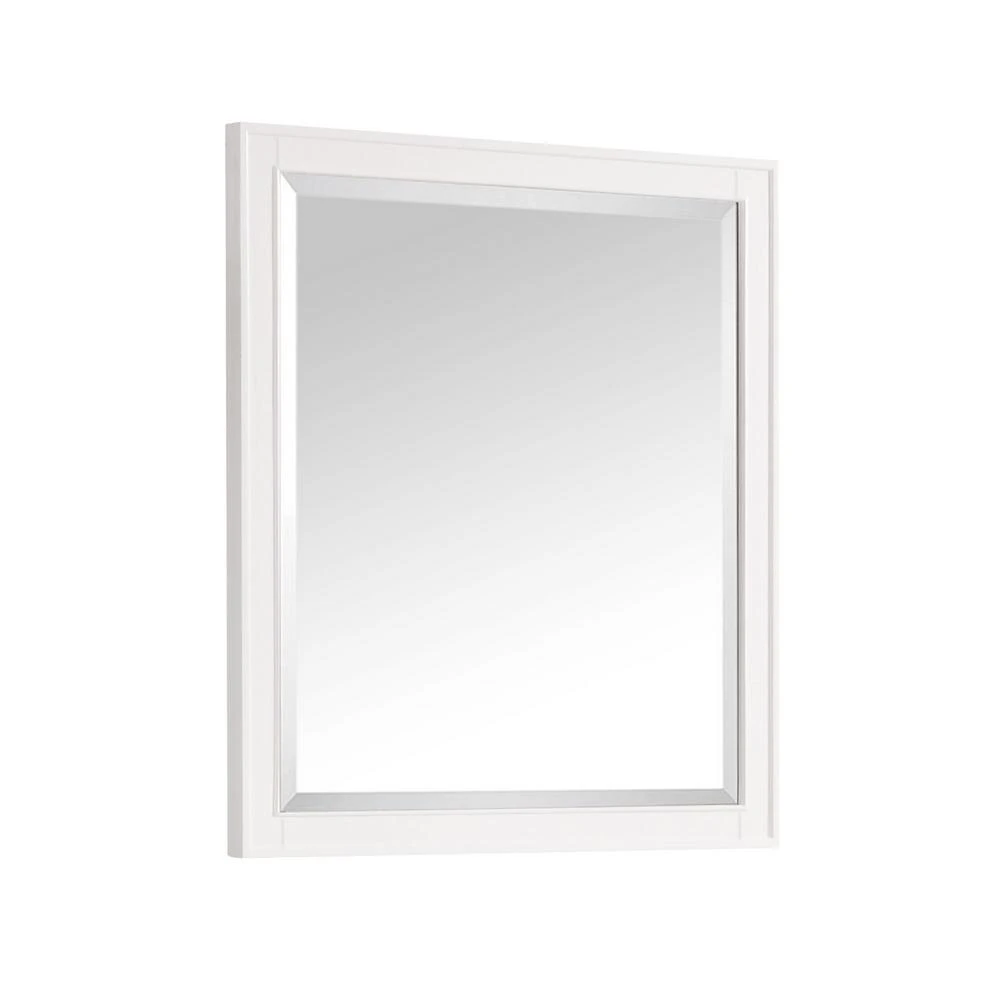 Madison 36 In. W X 32 In. H Single Framed Mirror In White 4 Madison 36 In. W X 32 In. H Single Framed Mirror In White - Image 2