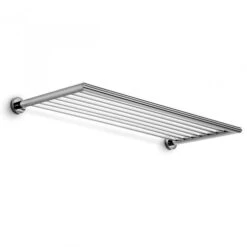 WS Bath Collections Baketo Polished Chrome Rack Towel Bar (Common: 22-in; Actual: 23.6-in)