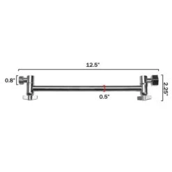 AKDY 12.5-in Chrom Bathtub/Shower Shower Arm -Household Items Sales 810764021728xl 1800x1800