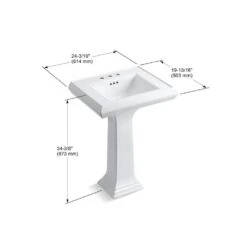 KOHLER Memoirs Classic Ceramic Pedestal Combo Bathroom Sink In White With Overflow Drain -Household Items Sales 81abf4000931ee08502272d8e59f1b22 1800x1800