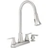 Project Source Stainless Steel 2-Handle Deck Mount Pull-Down Handle/Lever Commercial/Residential Kitchen Faucet (Deck Plate Included) -Household Items Sales 820633951209 1800x1800