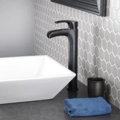 Jacuzzi Callum Brushed Nickel 1-handle Vessel WaterSense Bathroom Sink Faucet With Drain -Household Items Sales 820633951476 08331509 1800x1800