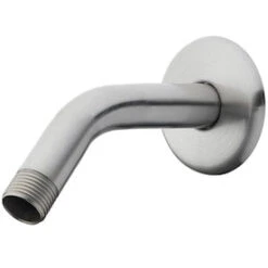 AquaSource 0.5-in Brushed Nickel Shower Arm And Flange