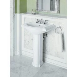 KOHLER Devonshire Vitreous China Pedestal Combo Bathroom Sink In White With Overflow Drain -Household Items Sales 822144d4d1f8fc3b00735bf68548403a 1800x1800