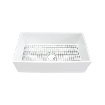 Superior Sinks 33-in X 18-in White Single Bowl Tall (8-in Or Larger) Undermount Apron Front/Farmhouse Residential Kitchen Sink 3 Superior Sinks 33-in X 18-in White Single Bowl Tall (8-in Or Larger) Undermount Apron Front/Farmhouse Residential Kitchen Sink