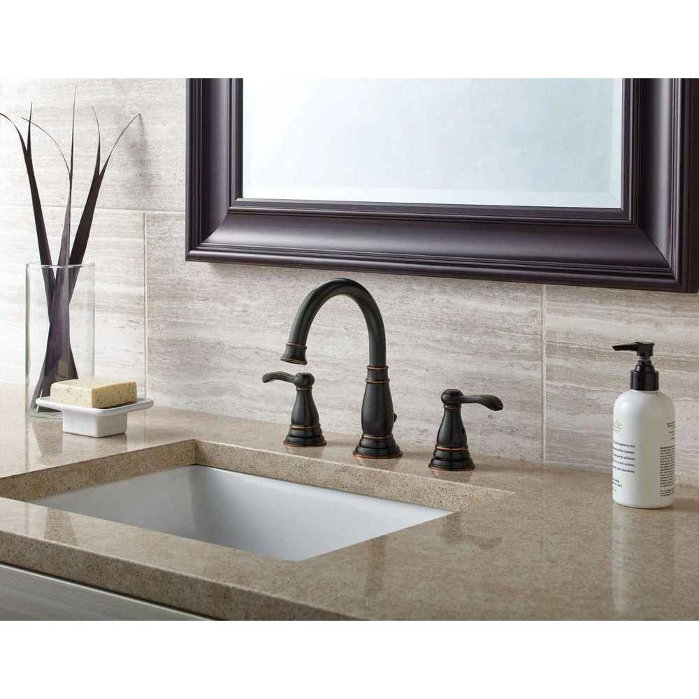 Porter 8 In. Widespread 2-Handle Bathroom Faucet In Oil Rubbed Bronze 5 Porter 8 In. Widespread 2-Handle Bathroom Faucet In Oil Rubbed Bronze - Image 3