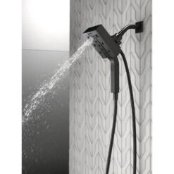In2ition Two-in-One 4-Spray 5.9 In. Dual Wall Mount Fixed And Handheld H2Okinetic Shower Head In Matte Black -Household Items Sales 87a2b1cbb64f4187a88a8f38682f2601 77d3ff38 7dce 4749 a9e0 8656ad307505 1800x1800