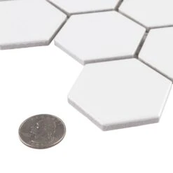 Merola Tile Metro Hex 2 In. Matte White 11-1/8 In. X 12-5/8 In. X 6 Mm Porcelain Mosaic Tile (9.96 Sq. Ft. / Case) 21 Merola Tile Metro Hex 2 In. Matte White 11-1/8 In. X 12-5/8 In. X 6 Mm Porcelain Mosaic Tile (9.96 Sq. Ft. / Case) -Household Items Sales 87dea07fd75ac25f296e950c3a99641a 1800x1800