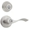 Kwikset Balboa Satin Nickel Single-Cylinder Deadbolt Universal Keyed Entry Door Handle Combo Pack (1 Handle And 1 Deadbolt) -Household Items Sales 883351276542 1800x1800