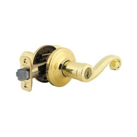 Kwikset Ashfield Polished Brass Smartkey Universal Keyed Entry Door Handle 3 Kwikset Ashfield Polished Brass Smartkey Universal Keyed Entry Door Handle