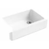 KOHLER Whitehaven 32.68-in X 21.56-in White Single Bowl Tall (8-in Or Larger) Drop-In Apron Front/Farmhouse Residential Kitchen Sink -Household Items Sales 885612232694 1800x1800