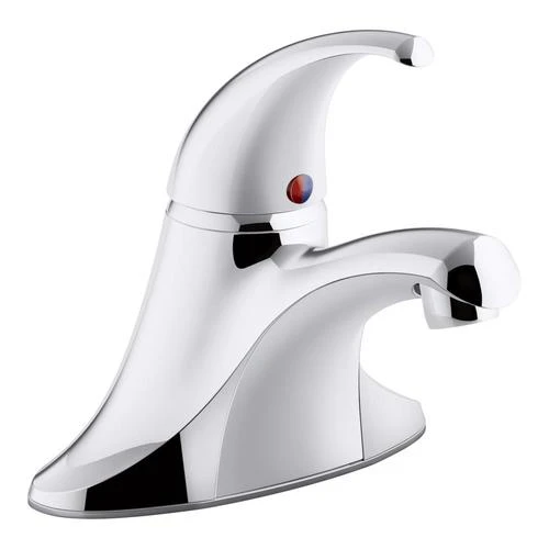 KOHLER Coralais Polished Chrome 1-Handle 4-in Centerset Bathroom Sink Faucet 3 KOHLER Coralais Polished Chrome 1-Handle 4-in Centerset Bathroom Sink Faucet