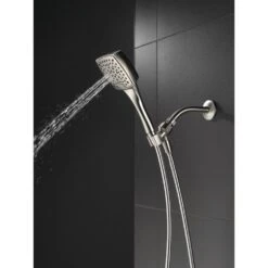 Everly 4-Spray 4.4 In. Single Wall Mount Handheld Shower Head In Brushed Nickel -Household Items Sales 89491a07fbb5ed2333a2375bb23f17bd 1800x1800