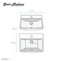 Swiss Madison Sublime Compact Ceramic Wall Hung Sink In White 23 Swiss Madison Sublime Compact Ceramic Wall Hung Sink In White -Household Items Sales 8b76af24f040f039b21d7dec4774f374 1800x1800