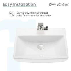 Swiss Madison Sublime Compact Ceramic Wall Hung Sink In White 19 Swiss Madison Sublime Compact Ceramic Wall Hung Sink In White -Household Items Sales 8c56a631d6afc43a4da122a7dc70dd49 1800x1800