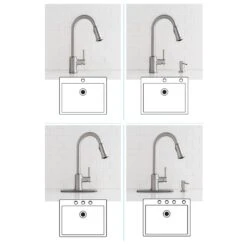 Indi Single-Handle Pull-Down Sprayer Kitchen Faucet With Reflex And Power Clean In Matte Black -Household Items Sales 8d21acfefab4fe1850dea53887263ce5 1800x1800