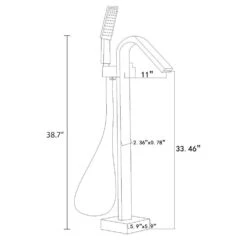 1-Handle Freestanding Floor Mount Roman Tub Faucet Bathtub Filler With Hand Shower In Chrome 16 1-Handle Freestanding Floor Mount Roman Tub Faucet Bathtub Filler With Hand Shower In Chrome -Household Items Sales 8dd2535837e69b08bc4902fe034b4915 1800x1800