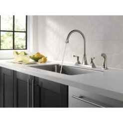Everly 2-Handle Standard Kitchen Faucet With Spray In Stainless -Household Items Sales 908c15654978b01da5edbadf0ef6d87a 1800x1800