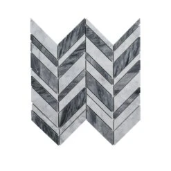 Jeff Lewis Carlton Gray 11.25 In. X 12 In. X 9 Mm Chevron Marble Wall And Floor Mosaic Tile -Household Items Sales 9284c6742bca96048e837ffc8db27485 1800x1800