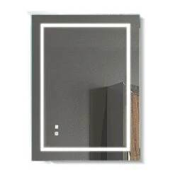 28 In. X 36 In. Frameless Single Wall Mounted Vanity Bathroom LED Mirror/Touch On/OFF Dimmer And Anti-Fog Function