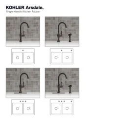 Arsdale Single-Handle Standard Kitchen Faucet With Swing Spout And Sidespray In Oil-Rubbed Bronze -Household Items Sales 92f60ea8da94be5a37f03eb04648a53e 1800x1800