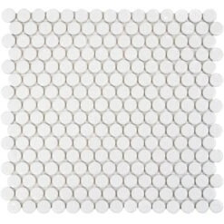 Merola Tile Hudson Penny Round Matte Black 12 In. X 12-5/8 In. X 5 Mm Porcelain Mosaic Tile (10.74 Sq. Ft. / Case) -Household Items Sales 933fcb8550fad305e3fa62fd050de23d 1800x1800