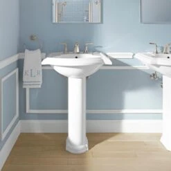 KOHLER Devonshire Vitreous China Pedestal Combo Bathroom Sink In White With Overflow Drain -Household Items Sales 93dedebf785a9f7d6597a6113269ab16 1800x1800