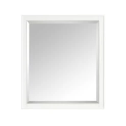 Madison 36 In. W X 32 In. H Single Framed Mirror In White