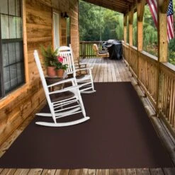 Indoor/Outdoor Carpet With Rubber Marine Backing - Dark Brown 6' X 10' - Several Sizes Available - Carpet Flooring For Patio, Porch, Deck, Boat, Basement Or Garage -Household Items Sales 9599e990 6d38 4271 a0c5 b9b6ab6580fe 1.035fe1f7daf3282ef84fadbd40254487 1800x1800