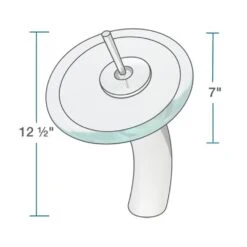 MR Direct Glass Vessel Sink In Crystal With Waterfall Faucet And Pop-Up Drain In Chrome -Household Items Sales 975baf358ddd83cb4bb9ffe17891c844 1800x1800