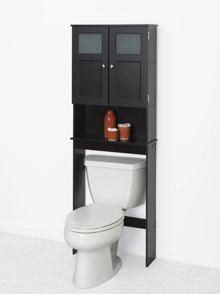 Zenna Home® 23"W X 67"H Espresso Over-The-Toilet Storage Cabinet 4 Zenna Home® 23"W X 67"H Espresso Over-The-Toilet Storage Cabinet - Image 2
