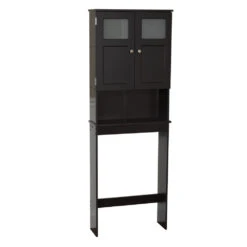 Zenna HomeĀ® 23"W X 67"H Espresso Over-The-Toilet Storage Cabinet