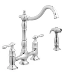 Lyndhurst 2-Handle Bridge Kitchen Faucet With Side Sprayer In Brushed Nickel -Household Items Sales 9a2534330efcfb476553045a9633fc01 1800x1800