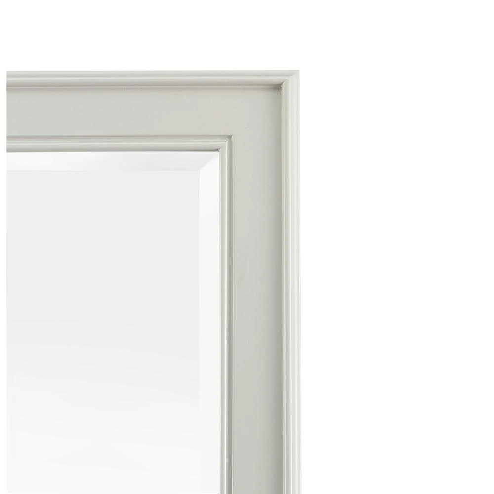60 In. W X 31 In. H Framed Rectangular Bathroom Vanity Mirror In Grey 5 60 In. W X 31 In. H Framed Rectangular Bathroom Vanity Mirror In Grey - Image 3
