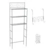 Zenna Home® Diamond Pearl 23"W X 9"D X 65"H Nickel 3-Piece Over-the Toilet Storage Shelves Set -Household Items Sales BBN75 hammer 33011e60 33bf 4c1f 895c 8c955a91953e 1800x1800