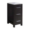 Fresca Torino 12"W X 18"D X 28"H Espresso Linen Cabinet -Household Items Sales FST6212ES WHITEBACKGROUND 1800x1800