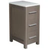 Fresca Torino 12"W X 18"D X 28"H Gray Oak Linen Cabinet -Household Items Sales FST6212GO WHITEBACKGROUND e2ebce9f 3cd9 4c05 b35e 4d795133c609 1800x1800